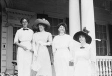 Jessie Wilson, Margaret Wilson, Mrs. Woodrow Wilson, Eleanor Randolph Wilson, 1912. Creator: Bain News Service.