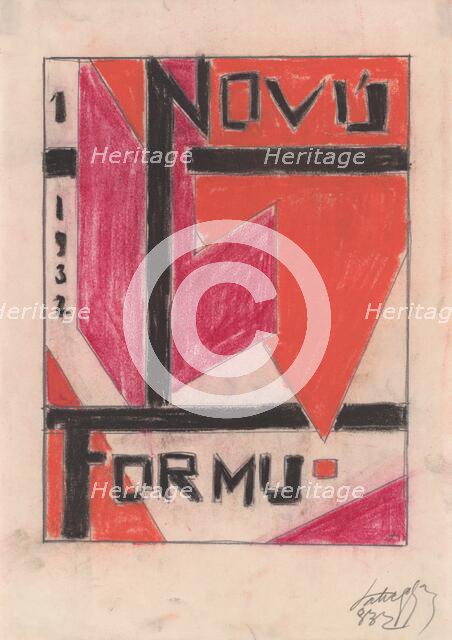 New form - graphic design, 1932-1933. Creator: Zolo Palugyay.