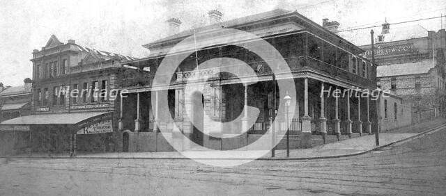 Bank of Australasia, Corner Queen and Wharf Streets, Brisbane, 1921. Creator: Jack Bain.