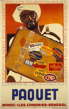 Compagnie de Navigation Paquet , 1930s. Creator: Anonymous.
