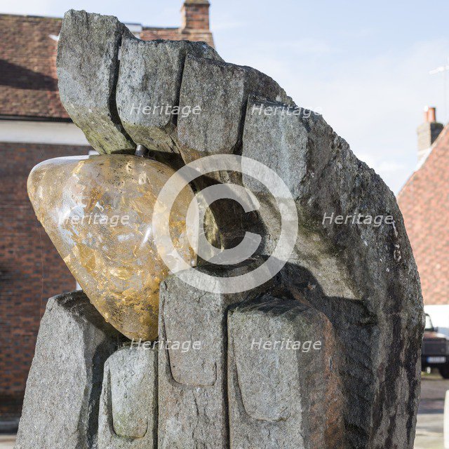 'The Symbol of Discovery', sculpture by John Skelton, East Row, Chichester, West Sussex, 2014. Artists: Steven Baker, John Skelton.