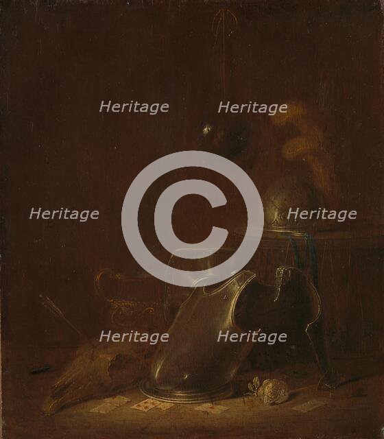 Still life with implements of war, c.1635-c.1645. Creator: Jan Jansz Buesem.