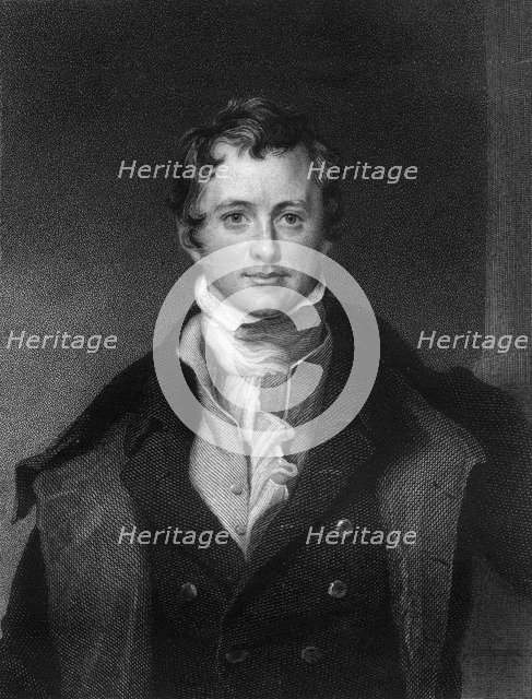 Sir Humphrey Davy, Cornish chemist and physicist, (1845).Artist: E Scriven