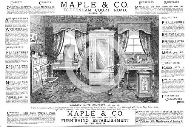'Maple and Co. Tottenham Court Road.', 1886.  Creator: Unknown.