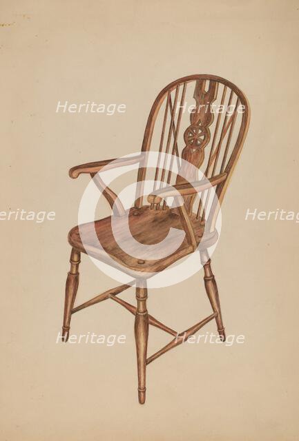Windsor Chair, c. 1936. Creator: Ella Josephine Sterling.