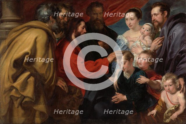 Christ Blessing the Children (Let the little children come to me), c1618-1620. Creator: Dyck, Sir Anthony van (1599-1641).