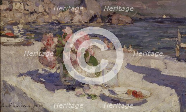 At the seashore, 1910. Artist: Korovin, Konstantin Alexeyevich (1861-1939)