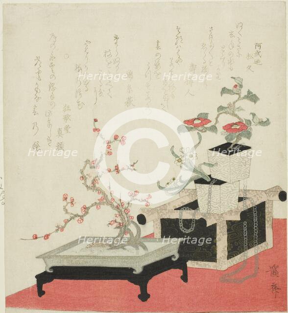 New Year’s Flower Arrangement, Japan, c. 1820s. Creator: Ikeda Eisen.