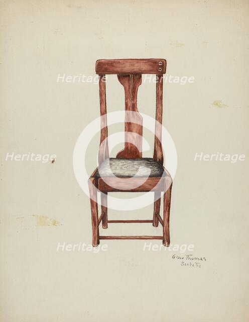 Chair, c. 1939. Creator: Grace Thomas.