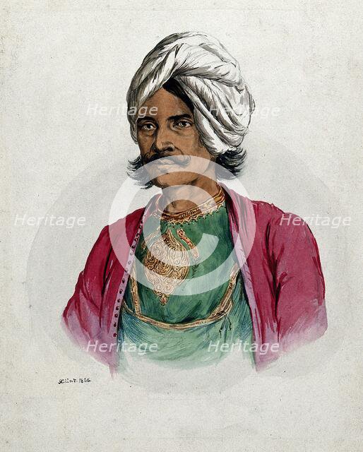 A nobleman (?) of Simla, 1866. Creator: R Clint.