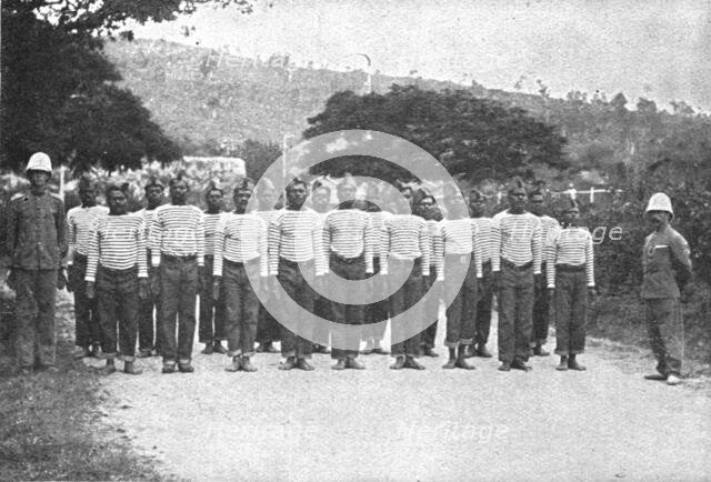 'Nos recrues de trois parties du monde; En Oceanie: les premiers tirailleurs indigenes... 1916 (1924 Creator: Unknown.