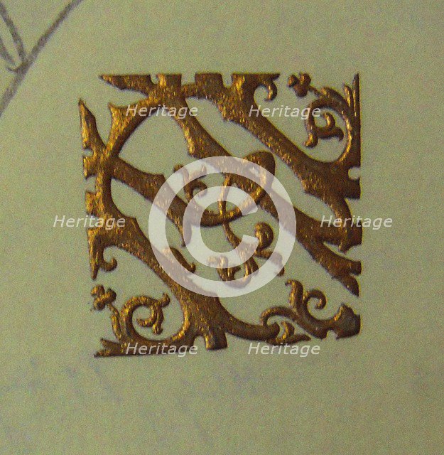 Letter Monogram of Pyotr Tchaikovsky (29 April 1887. Letter to Vladimir Stasov), 1887.