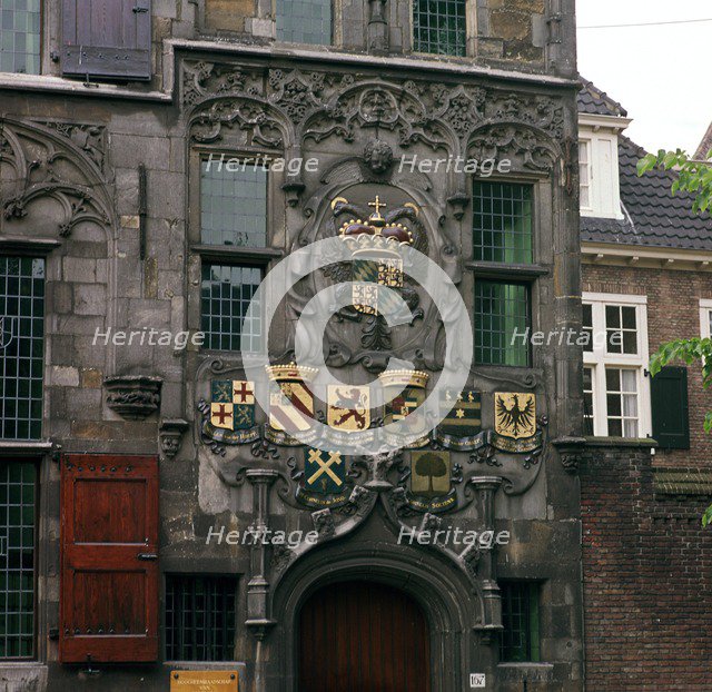 The Old Town Hall in Delft, 17th century.  Artist: CM Dixon Artist: Unknown