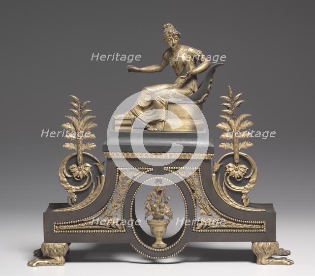 Andiron, c. 1790-1800. Creator: Unknown.