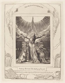 Job's Sacrifice, 1825. Creator: William Blake.