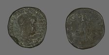 Sestertius (Coin) Portraying Emperor Gordianus, 238-244. Creator: Unknown.