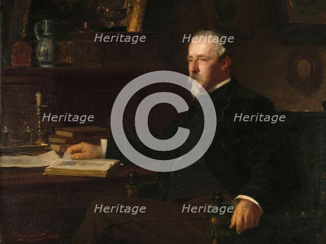 Daniël Franken Dzn (1838-98), banker and art collector, 1888.  Creator: Willy Martens.