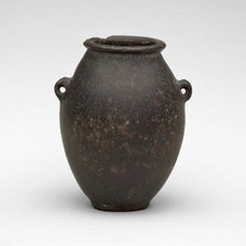 Vessel with Lug Handles, Egypt, Predynastic Period-Old Kingdom (about 4000-2250 BCE). Creator: Unknown.