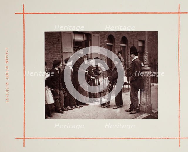 Italian Street Musicians, 1877. Creator: John Thomson.