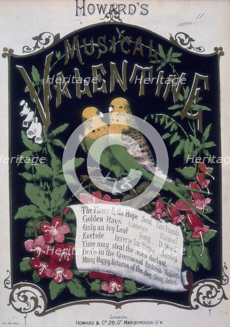 'Howard's Musical Valentine', 1876.  Creator: Unknown.