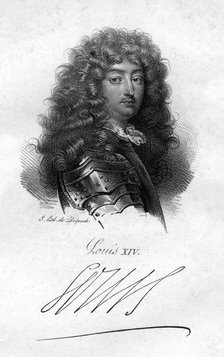 Louis XIV, King of France, (19th century).Artist: King Louis XIV of France
