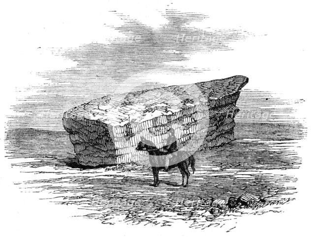 Great boulder on the plains near Charlton, U.S., 1861. Creator: Unknown.