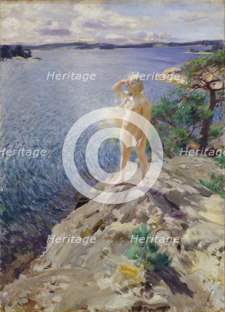 In the Skerries. Artist: Zorn, Anders Leonard (1860-1920)