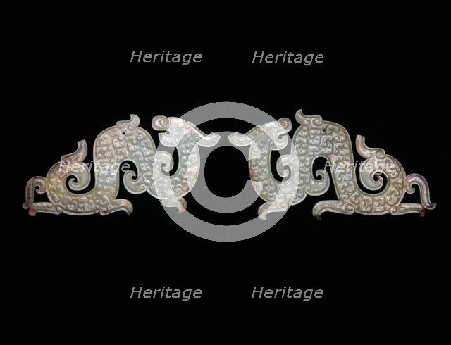 Dragon Pendants, Eastern Zhou dynasty, Warring States period, c. 4th/3rd century B.C. Creator: Unknown.