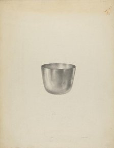 Silver Tumbler Cup, c. 1938. Creator: Sidney Liswood.