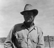 Migrant oil worker near Odessa, Texas, 1937. Creator: Dorothea Lange.