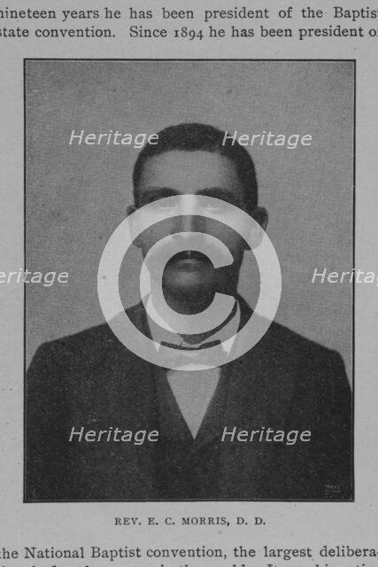 Rev. E.C. Morris, D.D., 1902. Creator: Unknown.