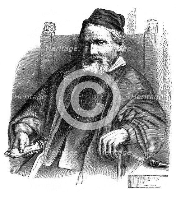 Jan Lutma, goldsmith and silversmith, 1656, (1870). Artist: Unknown