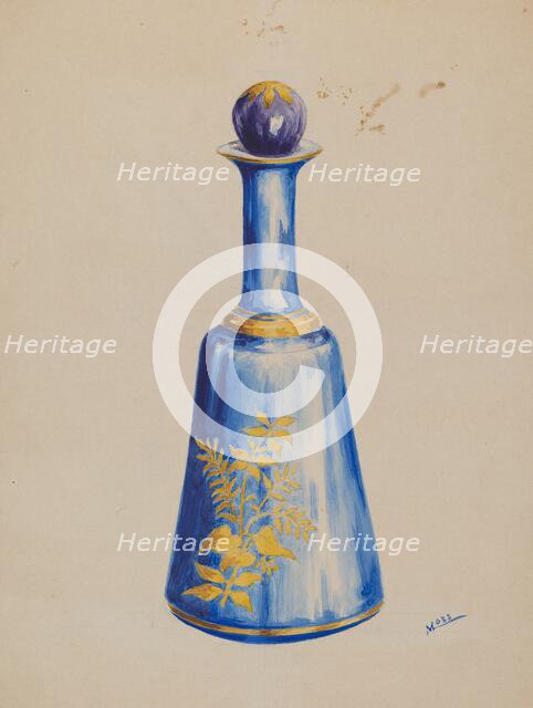 Bottle, c. 1936. Creator: Charles Moss.