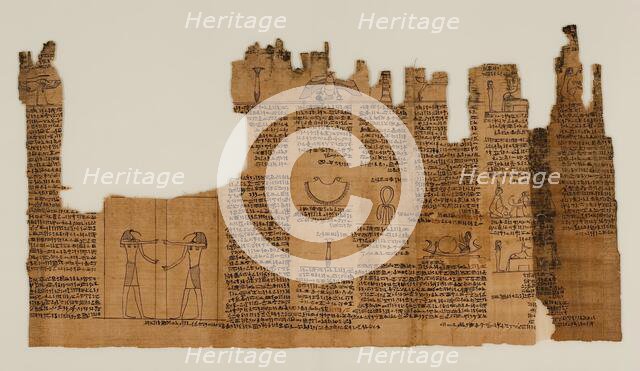 The Book of the Dead of Nes-Min, Section 21, c200-30 BC. Creator: Unknown.