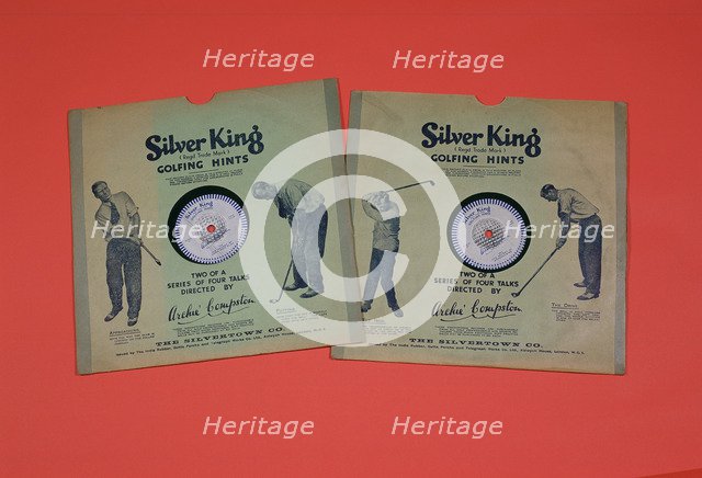 Golfing Hints, two 'Silver King' 7 inch singles, c1920. Artist: Unknown