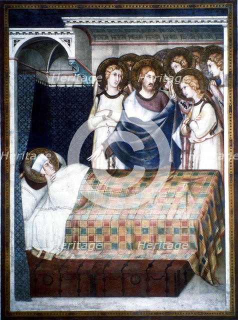 'St Martin's Dream', 14th century.  Artist: Simone Martini