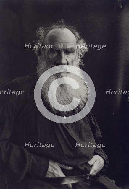 Portrait of the author Count Lev Nikolayevich Tolstoy (1828-1910).