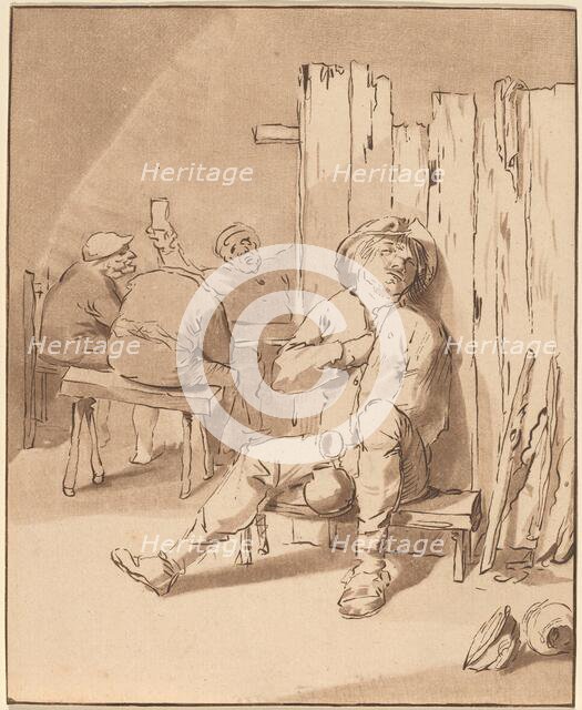 Drunken Peasant at an Inn, 1775. Creator: Bernhard Schreuder.