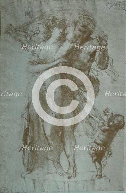 Pencil Drawing by Auguste Rodin, c1860-1906, (1906-7). Artist: Auguste Rodin