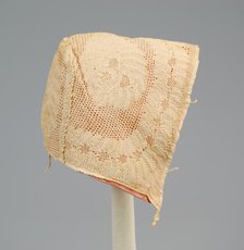 Cap, American, ca. 1820. Creator: Unknown.