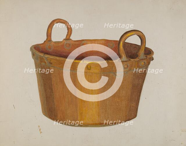 Kettle, c. 1937. Creator: Tulita Westfall.