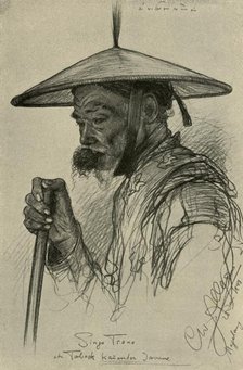 Singo Trono - man chewing tobacco, Magelang, Java, 1898.  Creator: Christian Wilhelm Allers.