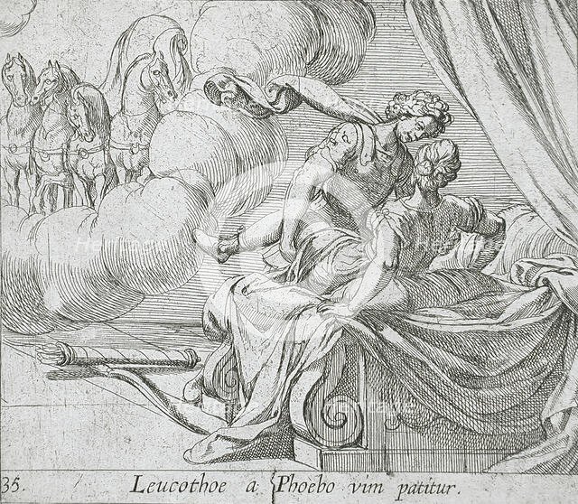 Apollo and Leucothoe, published 1606. Creators: Antonio Tempesta, Wilhelm Janson.