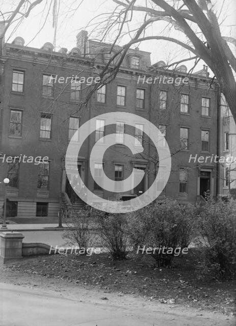 Committee On Public Information - Exterior of Quarters On Jackson Place, 1917. Creator: Harris & Ewing.