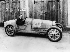 George Eyston in a 1927 Bugatti Type 35B, (1927?). Artist: Unknown