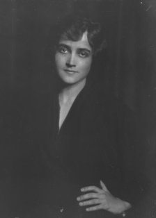 Blanc, Adele, Miss, portrait photograph, 1916 Mar. 22. Creator: Arnold Genthe.