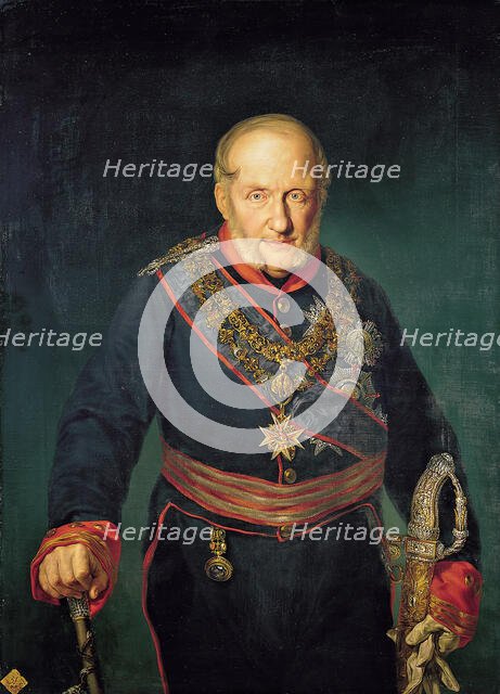 Portrait of King Francis I of the Two Sicilies (1777-1830) , 1829. Creator: López Portaña, Vicente (1772-1850).