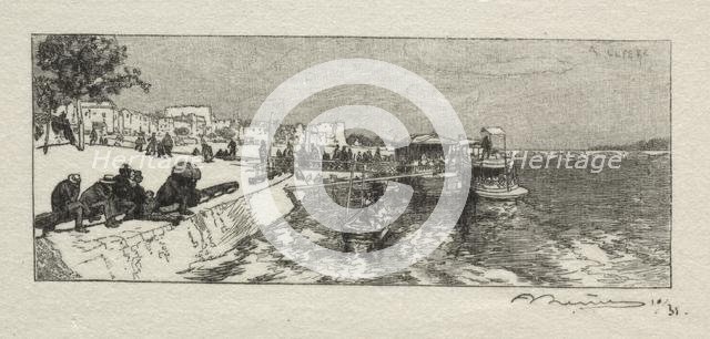 Embarcadére a Bercy. Creator: Auguste Louis Lepère (French, 1849-1918).