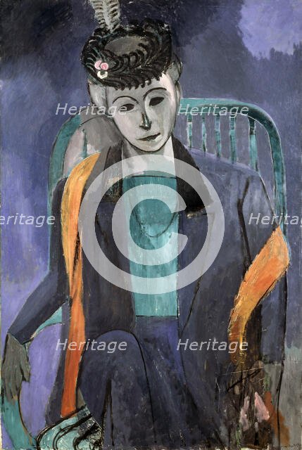 'Portrait of the Artist's Wife', 1913.  Creator: Henri Matisse.