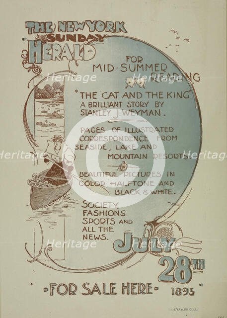 The New York Sunday herald. July 28th 1895., c1895. Creator: Charles Hubbard Wright.